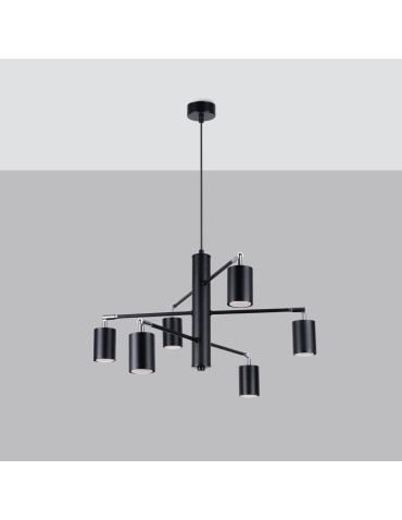 Sollux Żyrandol LEMMI 6 czarny SL.1207 - produkt 2
