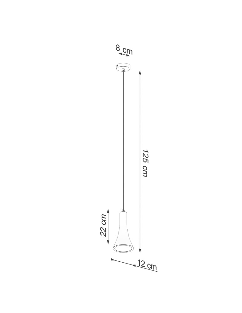 Sollux Lampa wisząca REA 1 beton SL.1223