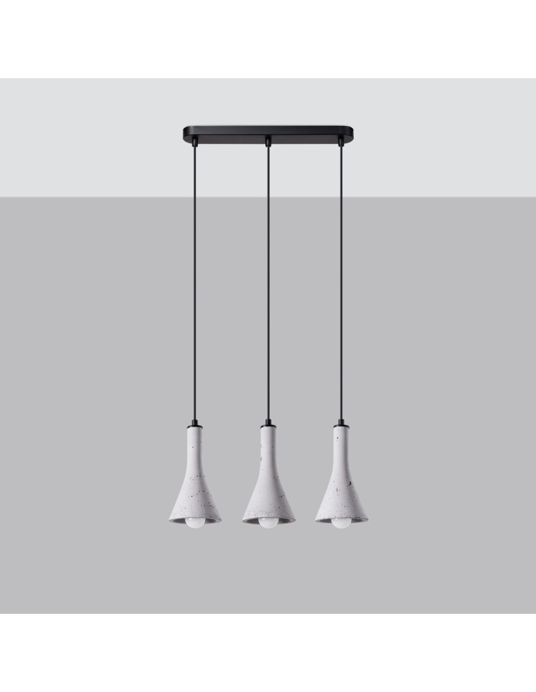Sollux Lampa wisząca REA 3L beton SL.1225 Sollux Lampa wisząca REA 3L beton SL.1225