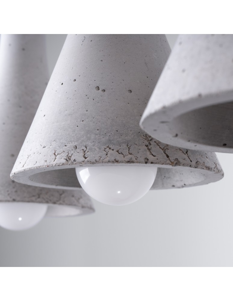 Sollux Lampa wisząca REA 3L beton SL.1225 Sollux Lampa wisząca REA 3L beton SL.1225