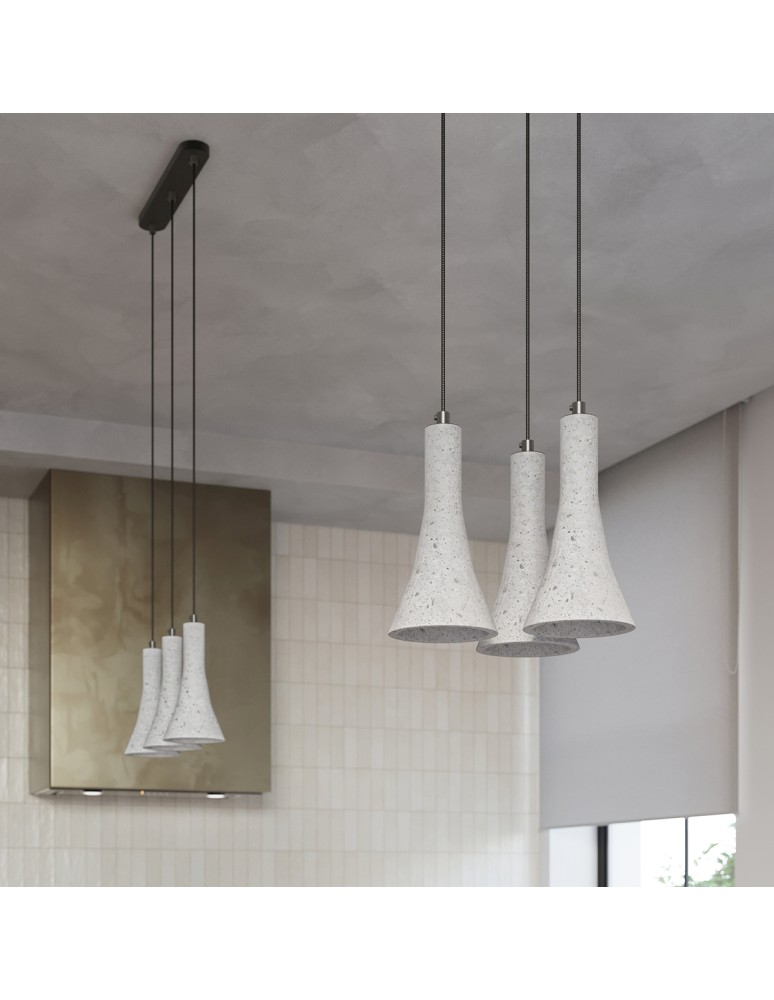 Sollux Lampa wisząca REA 3L beton SL.1225 Sollux Lampa wisząca REA 3L beton SL.1225