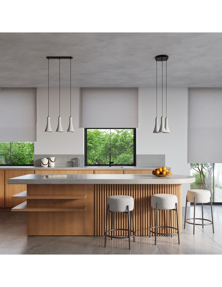 Sollux Lampa wisząca REA 3L beton SL.1225 Sollux Lampa wisząca REA 3L beton SL.1225