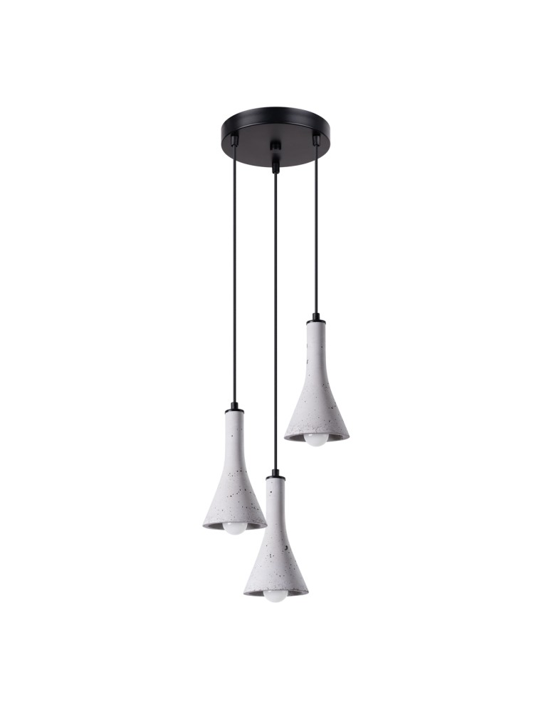 Sollux Lampa wisząca REA 3P beton SL.1226 Sollux Lampa wisząca REA 3P beton SL.1226