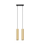 Sollux Lampa Wisząca LAGOS 2 złoty połysk SL.1241 Sollux Lampa Wisząca LAGOS 2 złoty połysk SL.1241