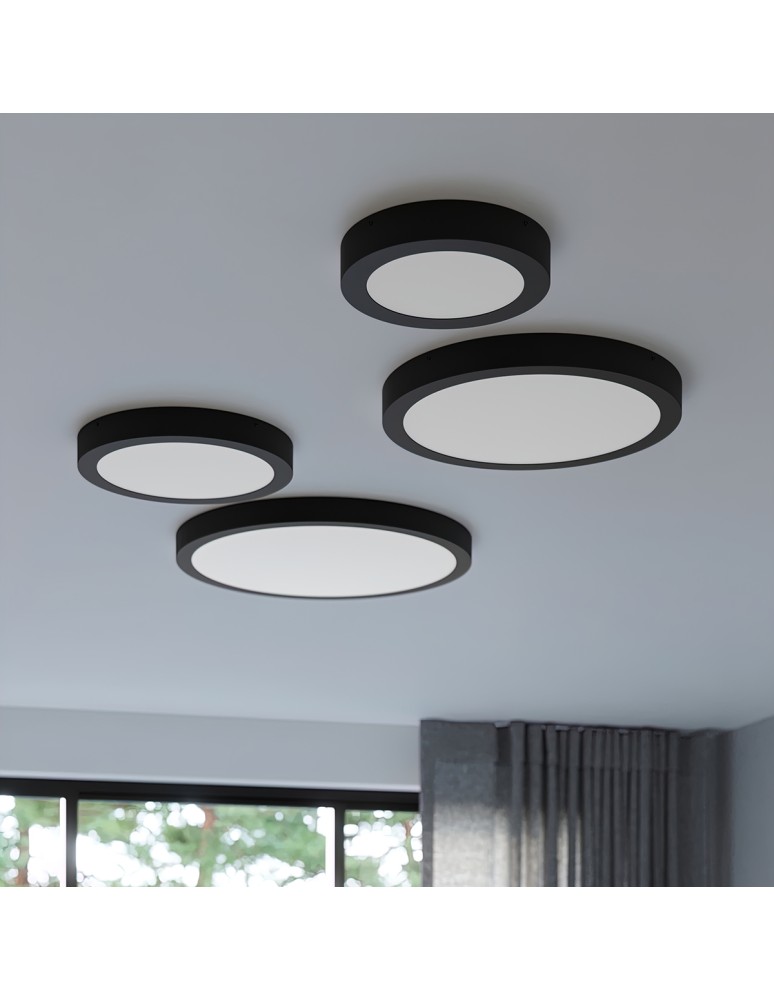 Sollux Plafon ONYX 30 czarny LED 3000K SL.1242 Sollux Plafon ONYX 30 czarny LED 3000K SL.1242