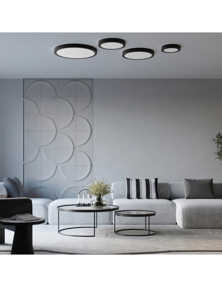 Sollux Plafon ONYX 30 czarny LED 3000K SL.1242 Sollux Plafon ONYX 30 czarny LED 3000K SL.1242