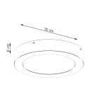 Sollux Plafon ONYX 30 biały LED 3000K SL.1243 Sollux Plafon ONYX 30 biały LED 3000K SL.1243