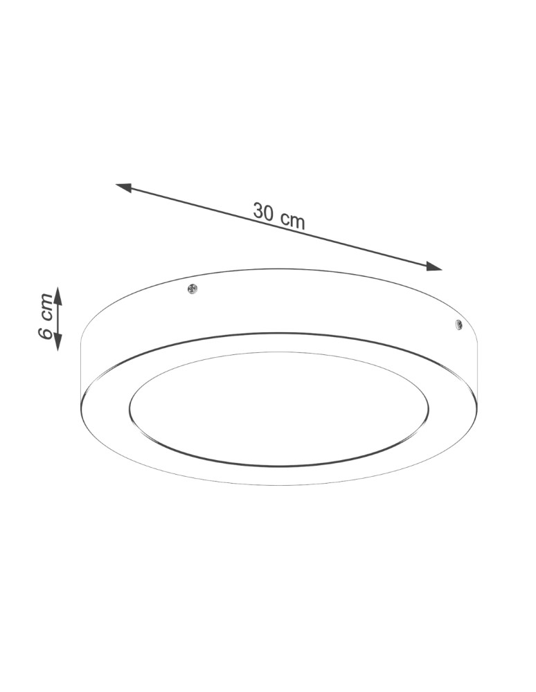 Sollux Plafon ONYX 30 biały LED 3000K SL.1243 Sollux Plafon ONYX 30 biały LED 3000K SL.1243
