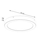 Sollux Plafon ONYX 40 biały LED 3000K SL.1245 Sollux Plafon ONYX 40 biały LED 3000K SL.1245