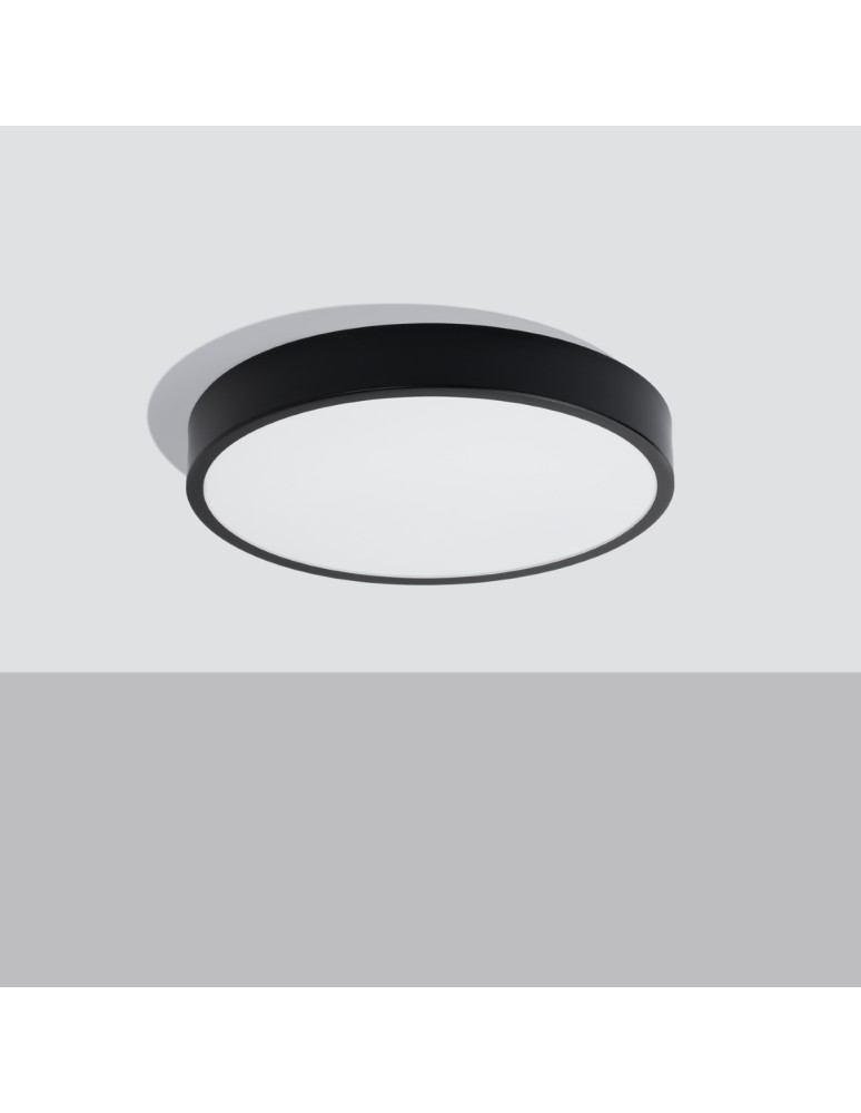 Sollux Plafon ONYX 50 czarny LED 3000K SL.1246