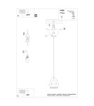 Sollux Lampa wisząca ceramiczna MINT SL.1251 Sollux Lampa wisząca ceramiczna MINT SL.1251