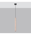 Lampy wiszące - Sollux Lampa wisząca PASTELO 1 drewno SL.1266 - product 2