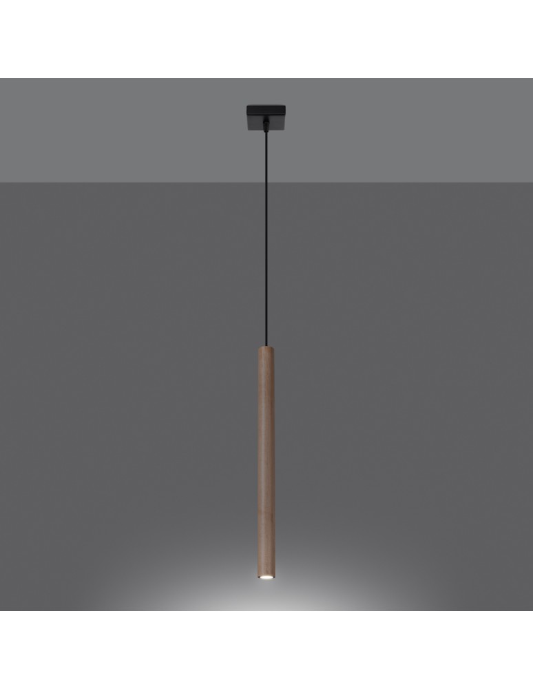 Sollux Lampa wisząca PASTELO 1 drewno SL.1266