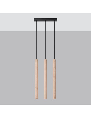 Sollux Lampa wisząca PASTELO 3L drewno SL.1267 - produkt 2