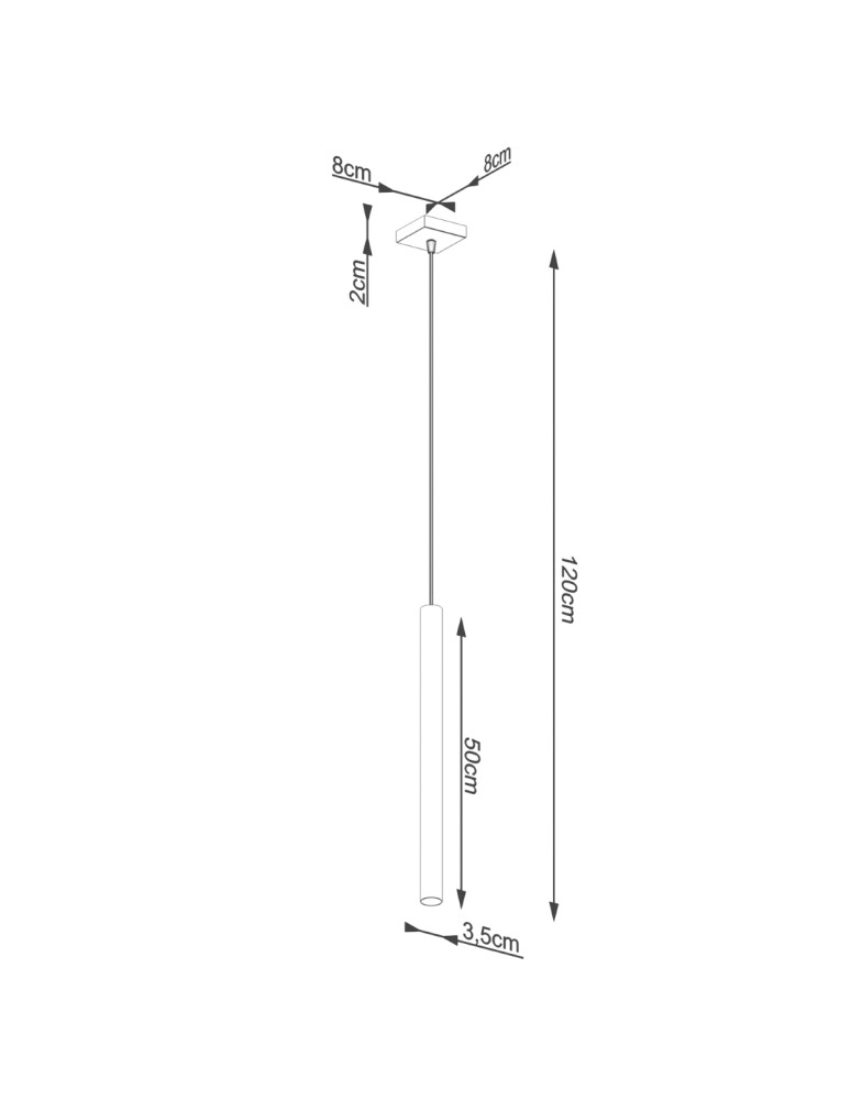 Sollux Lampa wisząca PASTELO 1 beton SL.1271
