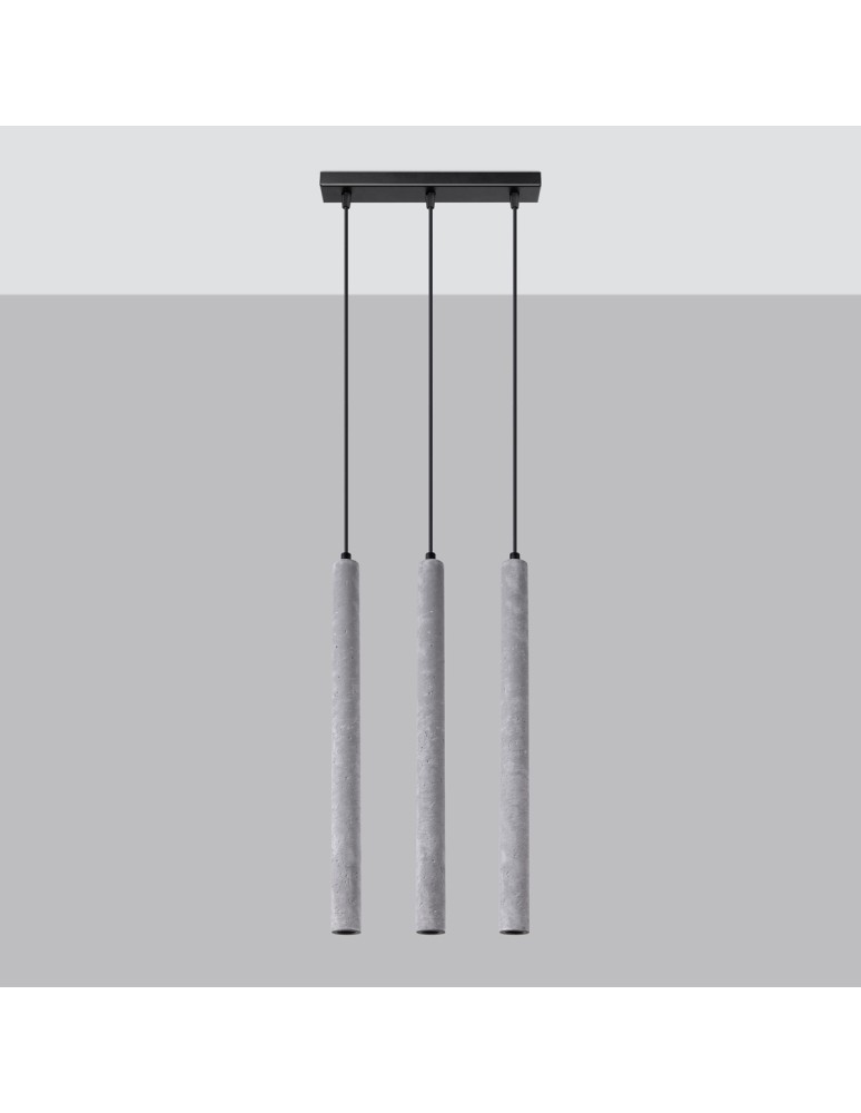 Sollux Lampa wisząca PASTELO 3L beton SL.1272 Sollux Lampa wisząca PASTELO 3L beton SL.1272