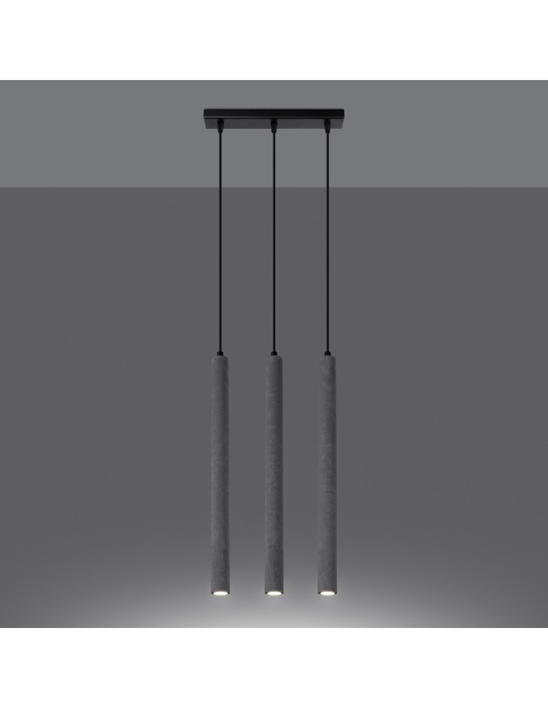 Sollux Lampa wisząca PASTELO 3L beton SL.1272 Sollux Lampa wisząca PASTELO 3L beton SL.1272