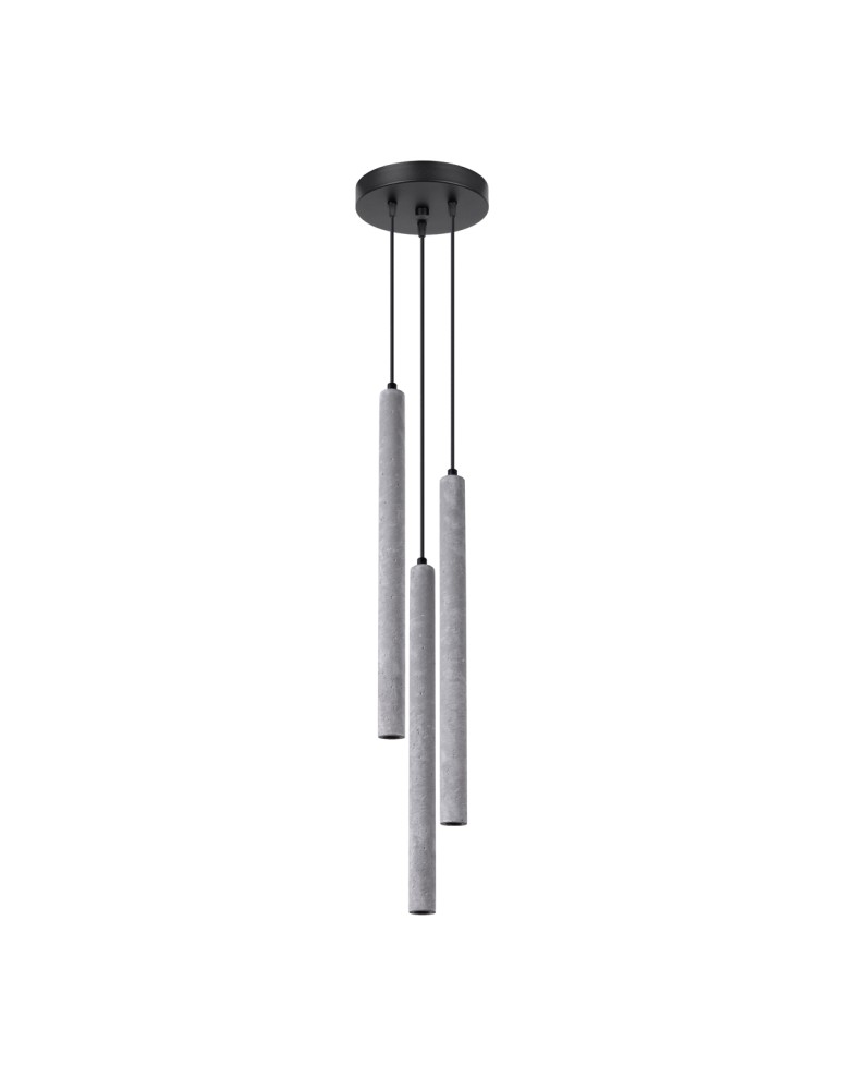 Sollux Lampa wisząca PASTELO 3P beton SL.1273 Sollux Lampa wisząca PASTELO 3P beton SL.1273