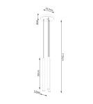 Sollux Lampa wisząca PASTELO 3P beton SL.1273 Sollux Lampa wisząca PASTELO 3P beton SL.1273