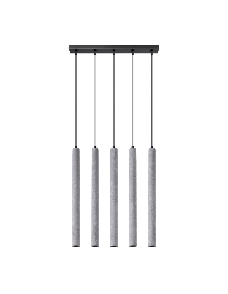 Sollux Lampa wisząca PASTELO 5L beton SL.1274 Sollux Lampa wisząca PASTELO 5L beton SL.1274