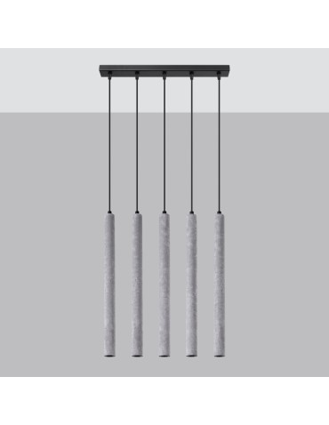 Sollux Lampa wisząca PASTELO 5L beton SL.1274 - produkt 2