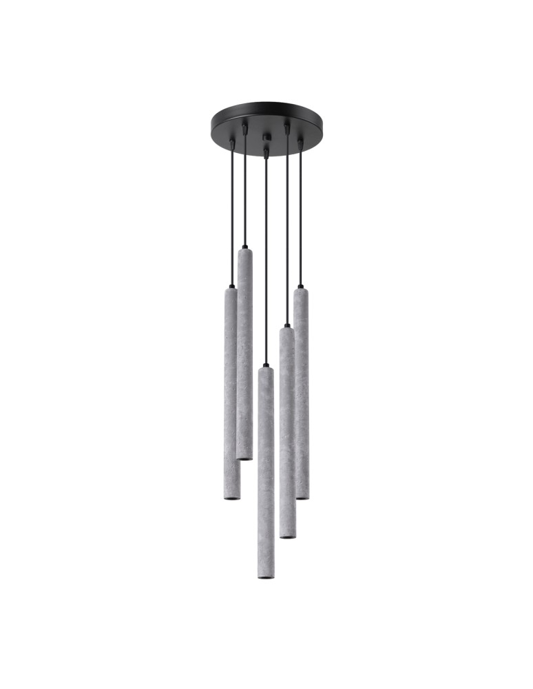 Sollux Lampa wisząca PASTELO 5P beton SL.1275 Sollux Lampa wisząca PASTELO 5P beton SL.1275