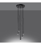 Sollux Lampa wisząca PASTELO 5P beton SL.1275 Sollux Lampa wisząca PASTELO 5P beton SL.1275