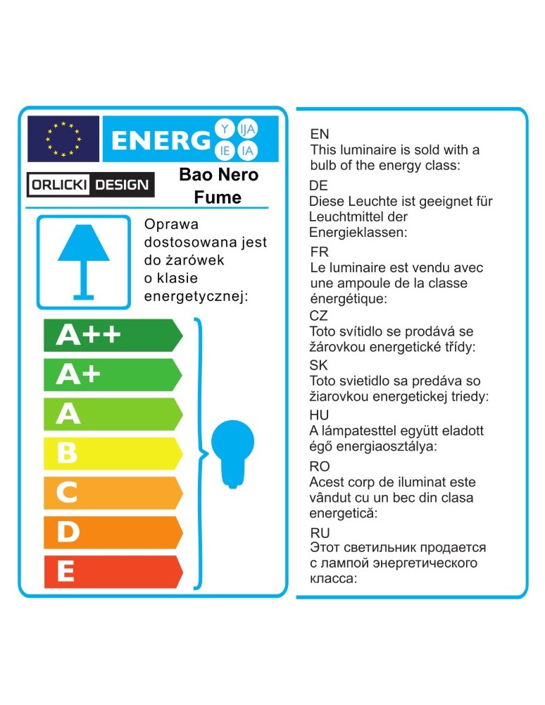 Lampy wiszące - Orlicki Design Bao Nero Fume 10xE27 - produkt kolory-swiatla.pl 4