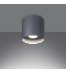 Oprawy sufitowe okrągłe - Sollux Plafon MIKA szary SL.1282 - product 3