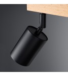 Lampy sufitowe regulowane - spoty - Sollux Plafon VERDO 3L czarny SL.1293 - product 4