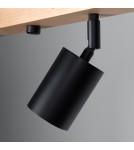 Lampy sufitowe regulowane - spoty - Sollux Plafon VERDO 4 czarny SL.1294 - product 4