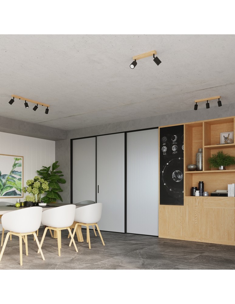 Sollux Plafon VERDO 4 czarny SL.1294