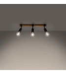Sollux Plafon ZUCA 3 czarny SL.1297 Sollux Plafon ZUCA 3 czarny SL.1297