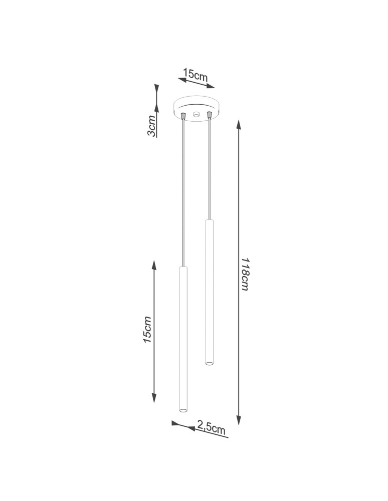 Sollux Lampa wisząca PASTELO 2 biała SL.1303 Sollux Lampa wisząca PASTELO 2 biała SL.1303