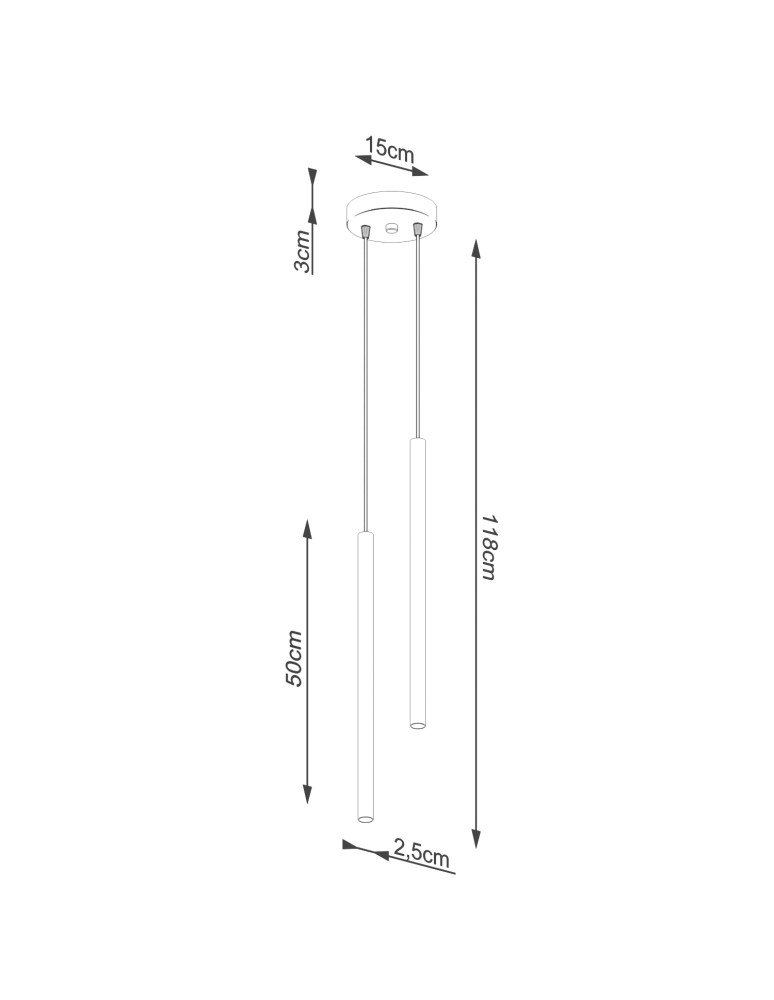 Sollux Lampa wisząca PASTELO 2 czarna SL.1304 Sollux Lampa wisząca PASTELO 2 czarna SL.1304