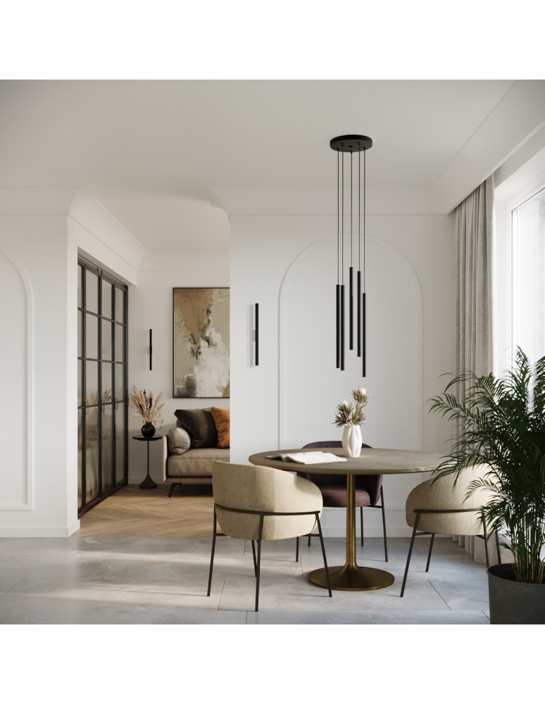 Sollux Lampa wisząca PASTELO 2 czarna SL.1304 Sollux Lampa wisząca PASTELO 2 czarna SL.1304