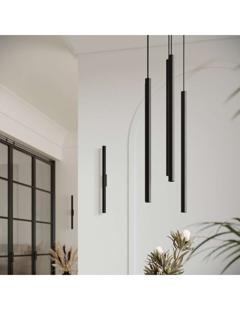 Sollux Lampa wisząca PASTELO 2 czarna SL.1304 Sollux Lampa wisząca PASTELO 2 czarna SL.1304