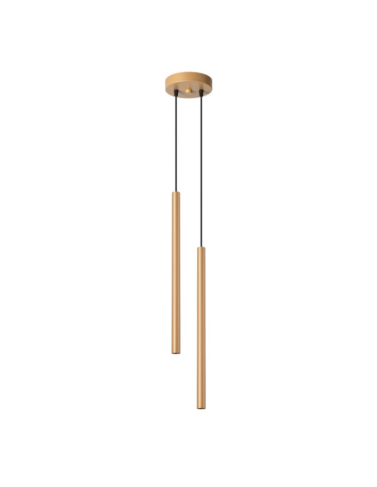 Sollux Lampa wisząca PASTELO 2 złota SL.1305 Sollux Lampa wisząca PASTELO 2 złota SL.1305