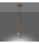 Sollux Lampa wisząca PASTELO 2 złota SL.1305 Sollux Lampa wisząca PASTELO 2 złota SL.1305