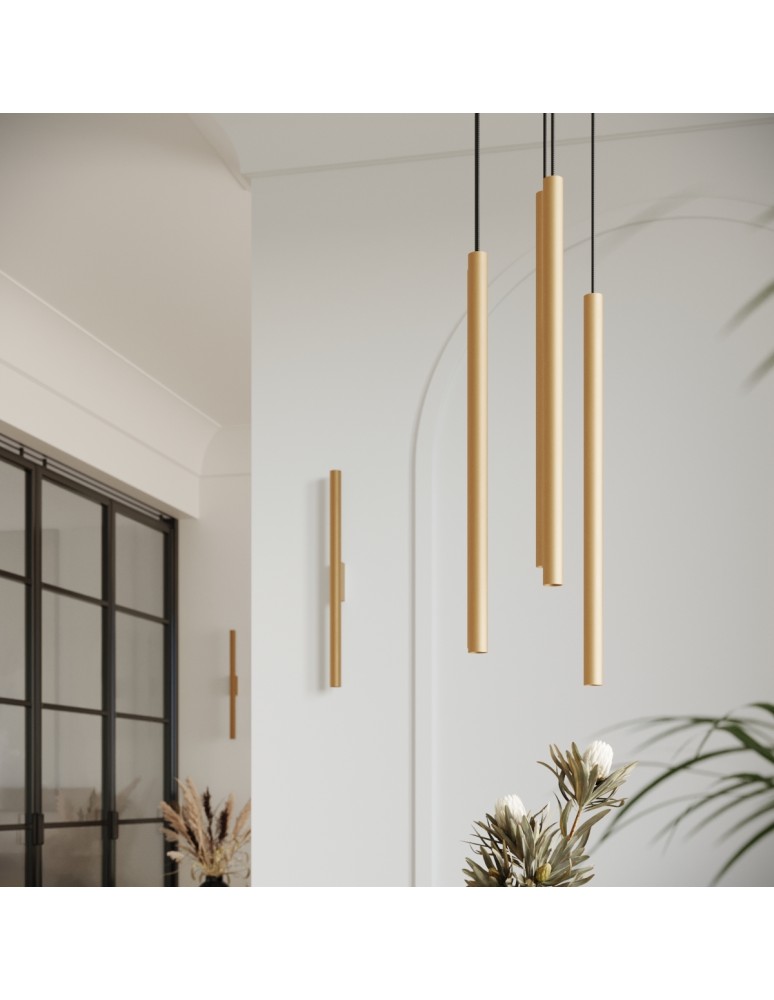 Sollux Lampa wisząca PASTELO 2 złota SL.1305 Sollux Lampa wisząca PASTELO 2 złota SL.1305