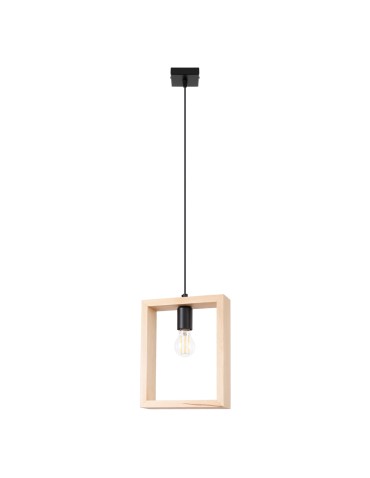 Sollux Lampa wisząca ARIES naturalne drewno SL.1310