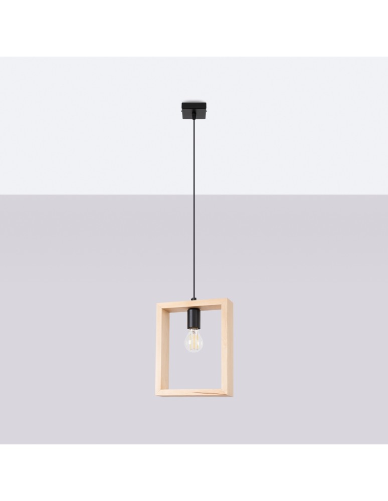 Sollux Lampa wisząca ARIES naturalne drewno SL.1310 Sollux Lampa wisząca ARIES naturalne drewno SL.1310