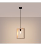 Sollux Lampa wisząca ARIES naturalne drewno SL.1310 Sollux Lampa wisząca ARIES naturalne drewno SL.1310