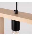 Sollux Lampa wisząca ARIES naturalne drewno SL.1310 Sollux Lampa wisząca ARIES naturalne drewno SL.1310
