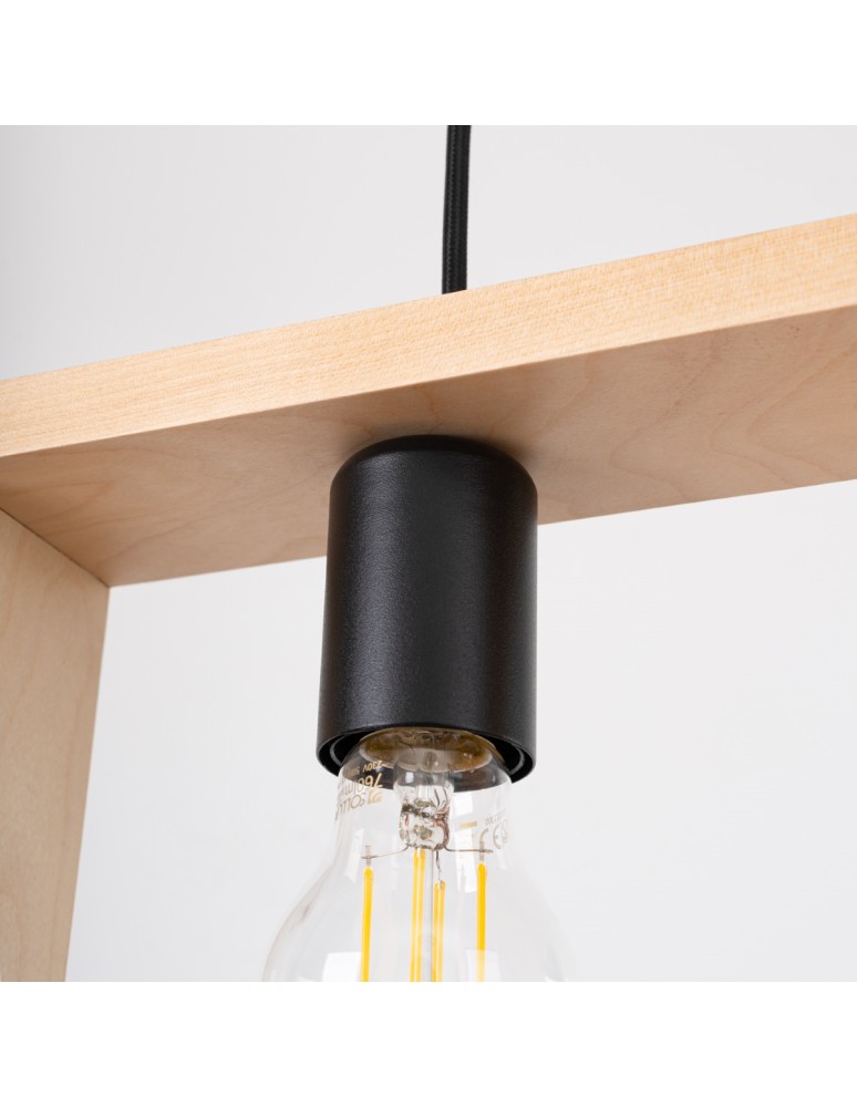 Sollux Lampa wisząca ARIES naturalne drewno SL.1310 Sollux Lampa wisząca ARIES naturalne drewno SL.1310