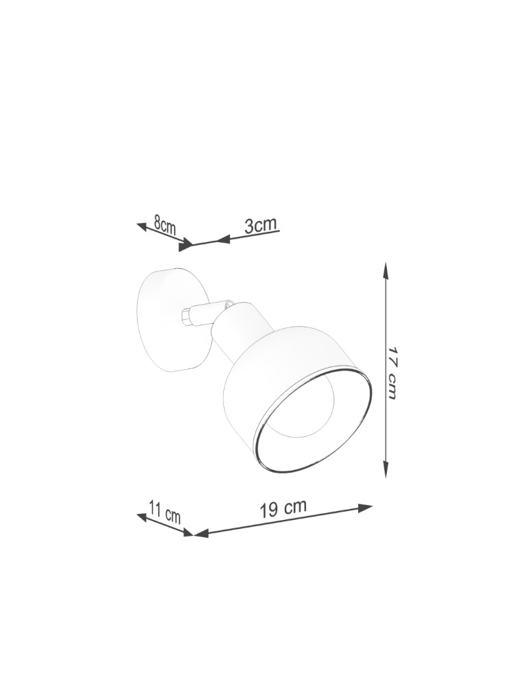 Kinkiety - Sollux Kinkiet ELBA biały SL.1313 - product kolory-swiatla.pl 10