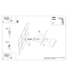 Kinkiety - Sollux Kinkiet ELBA biały SL.1313 - product 11