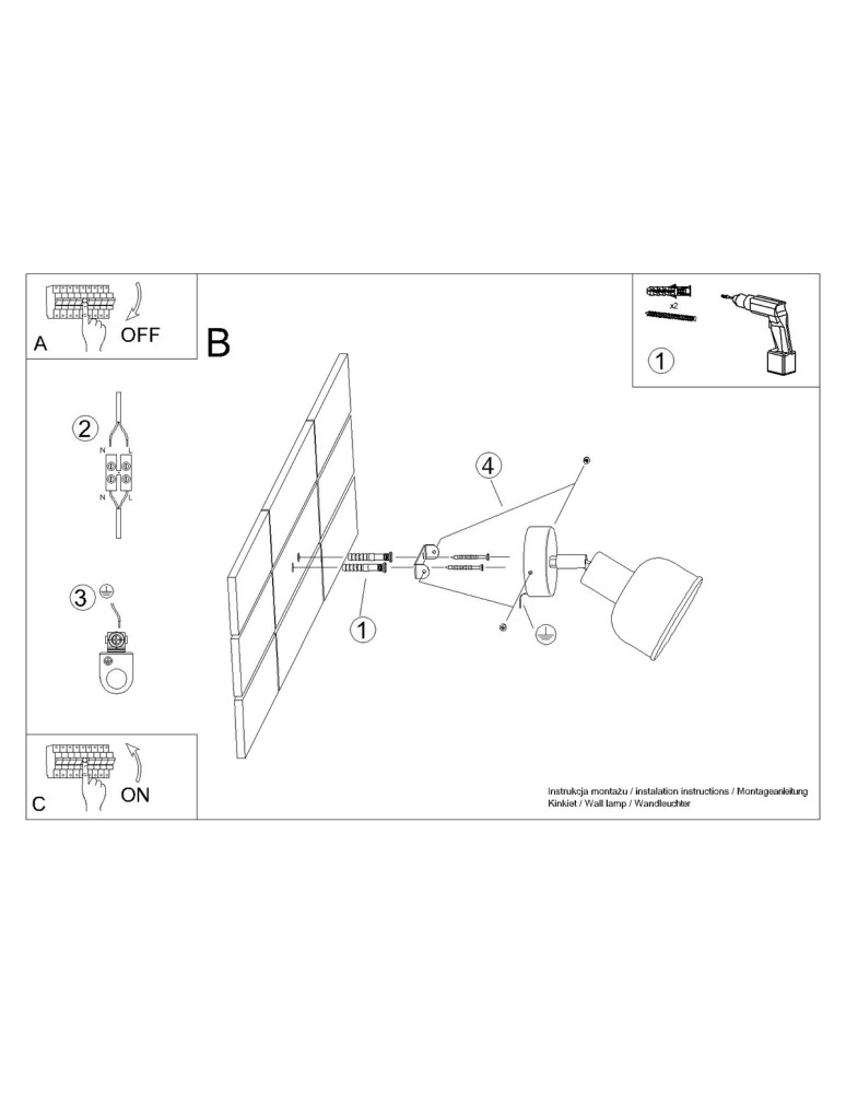 Kinkiety - Sollux Kinkiet ELBA biały SL.1313 - product kolory-swiatla.pl 11