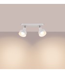 Lampy sufitowe regulowane - spoty - Sollux Plafon ELBA 2 biały SL.1314 - product 3