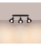Sollux Plafon ELBA 3 czarny SL.1318 Sollux Plafon ELBA 3 czarny SL.1318